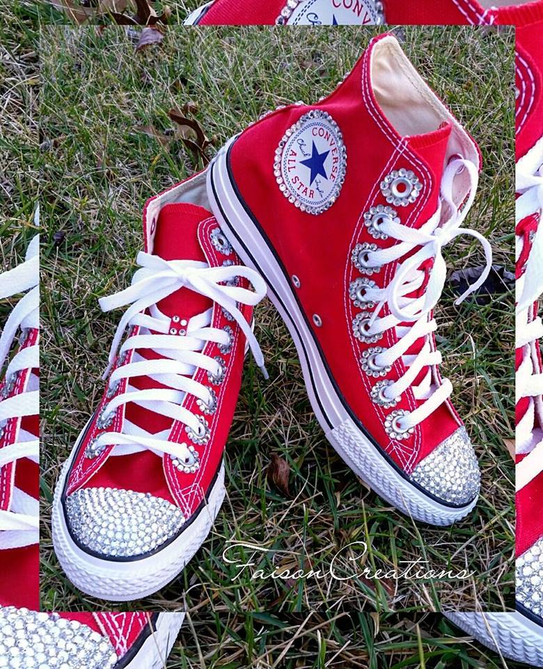 bling high top converse
