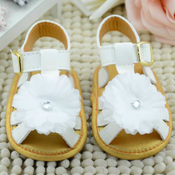 FREE SHIPPING Baby Summer White Flower Sandals 018 Months on Storenvy