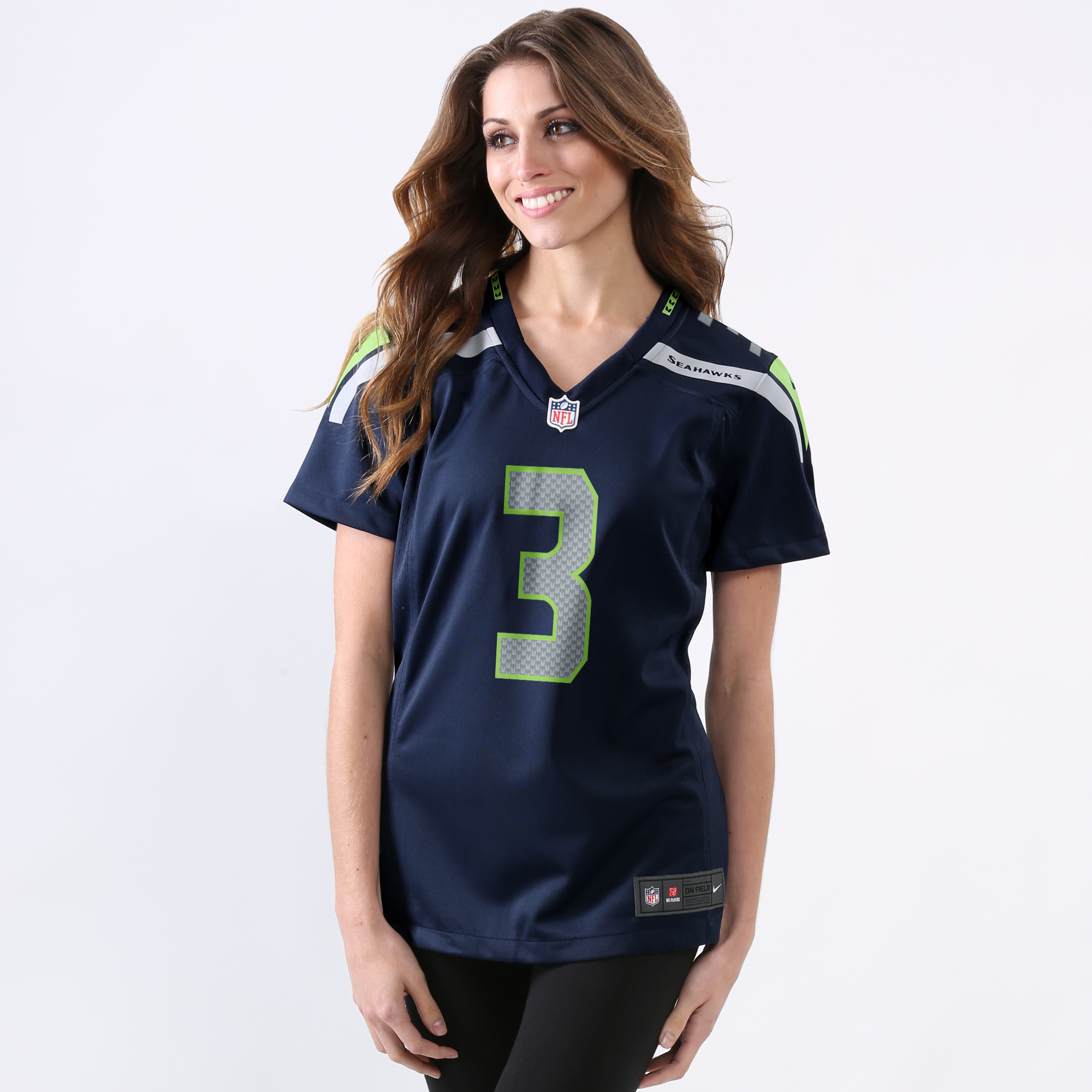 women's seattle seahawks russell wilson nike college navy game jersey women's seattle seahawks russell wilson nike college navy game jersey