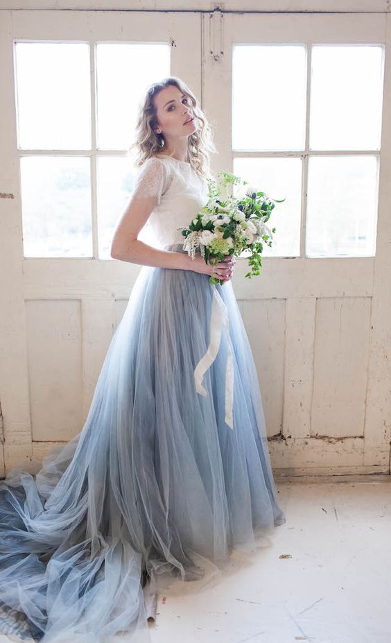 serenity blue bridesmaid dresses