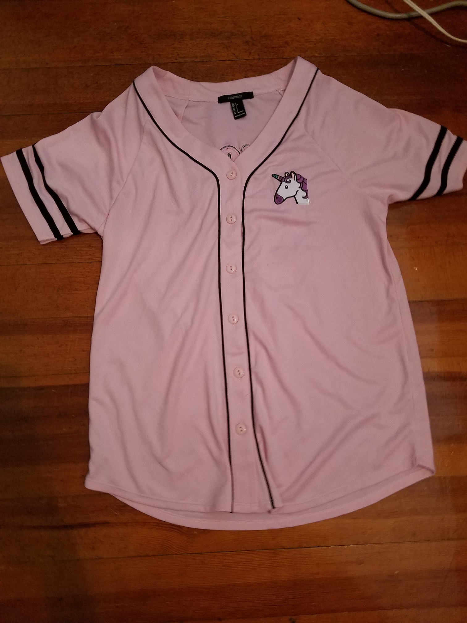 unicorn baseball shirt