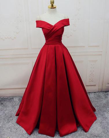 red shoulder dress