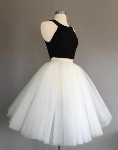 black and white short dress