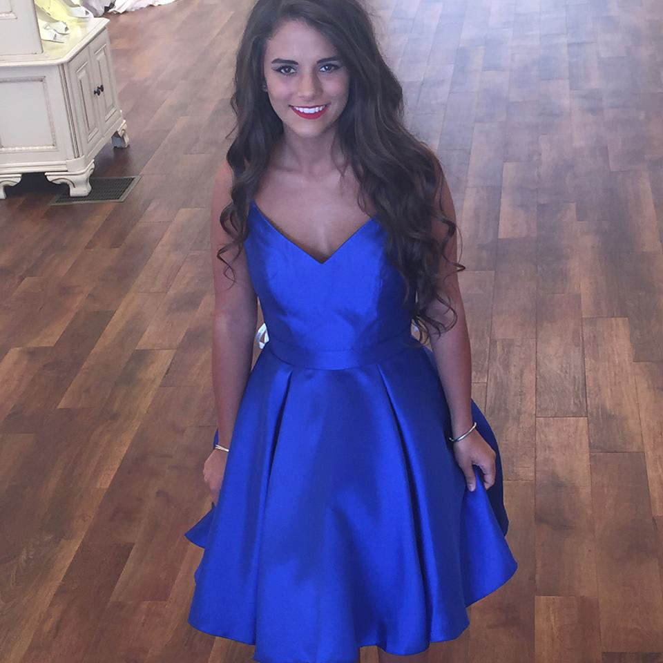 hoco dresses royal blue