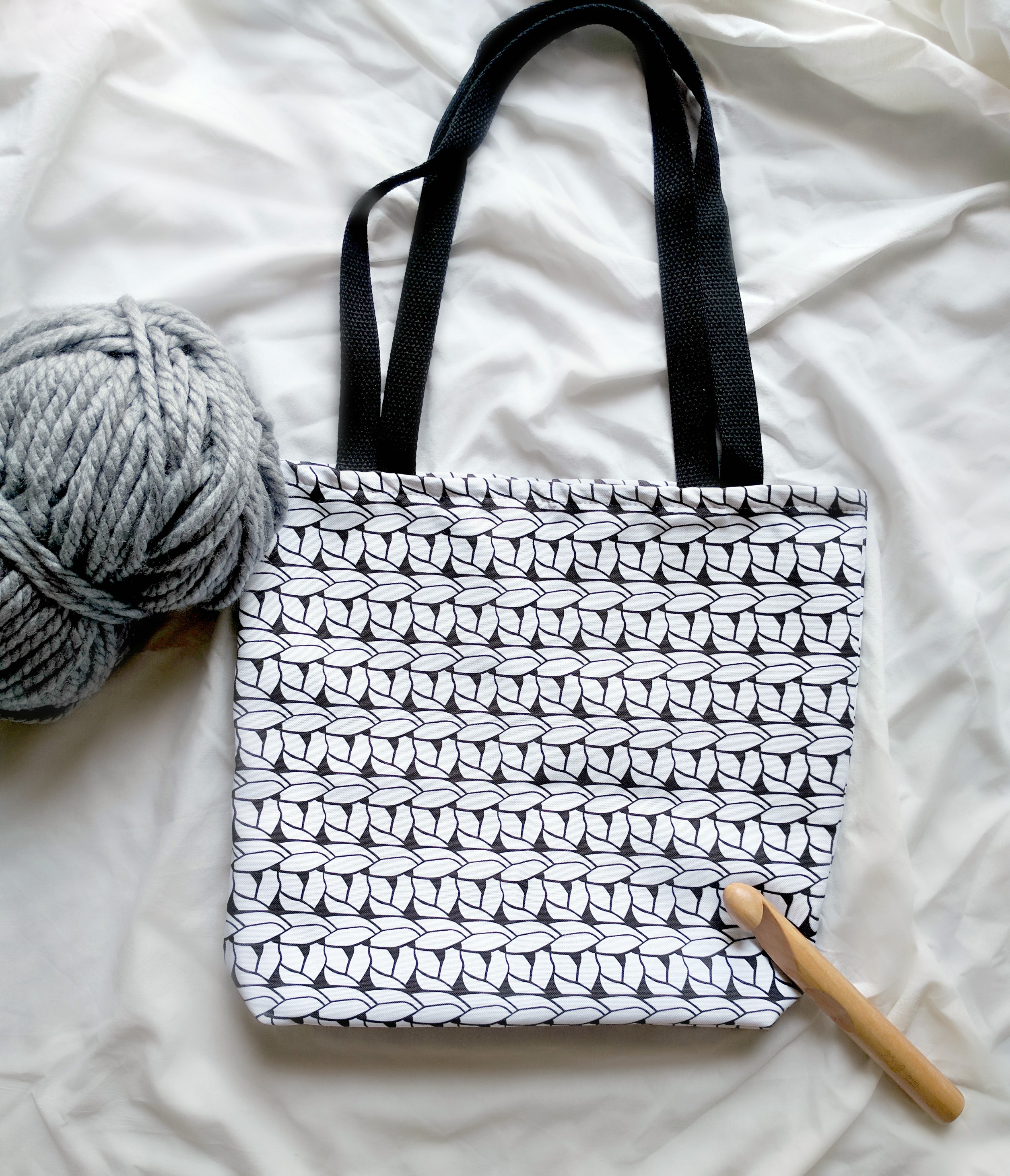crochet project bag