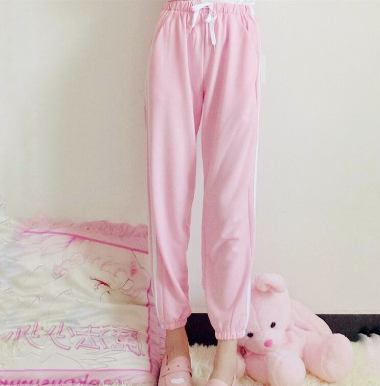 Triple Stripes Pastel Pink Pants on Storenvy