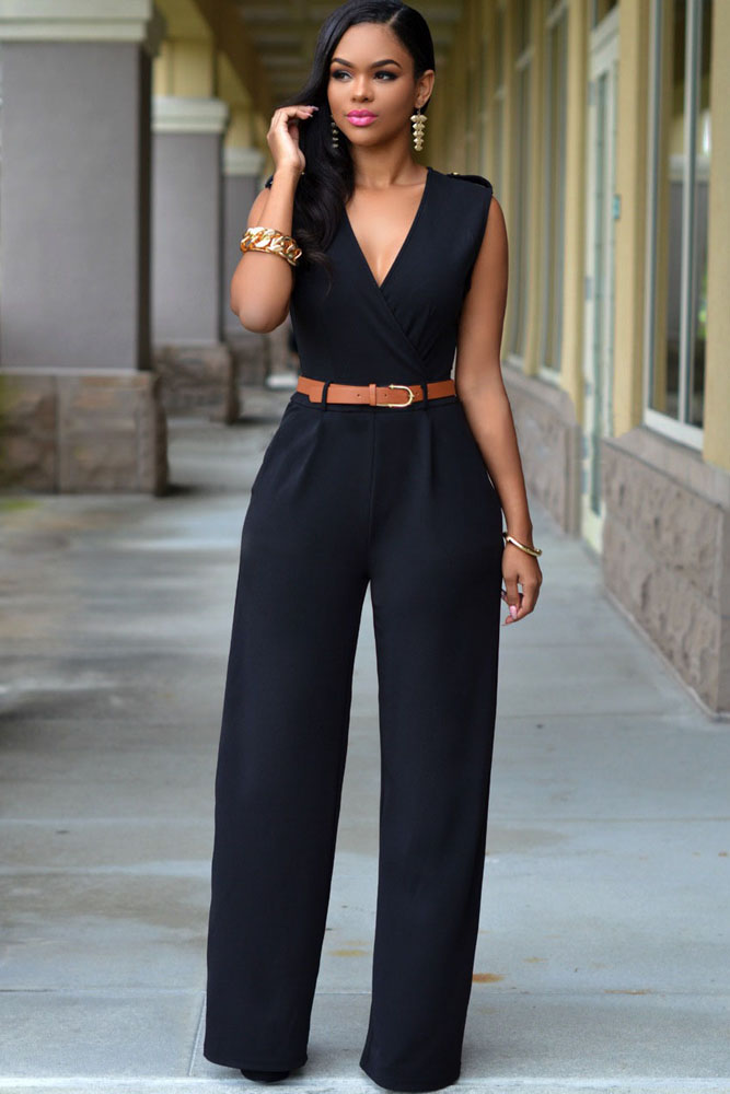 Plus Size Jumpsuits And Rompers For Women Style New Spring Women Sexy V