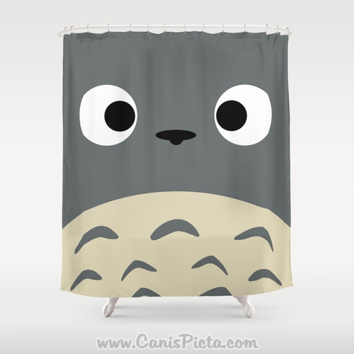 Simply Totoro Kawaii My Neighbor Shower Curtain 71 X 74 Anime