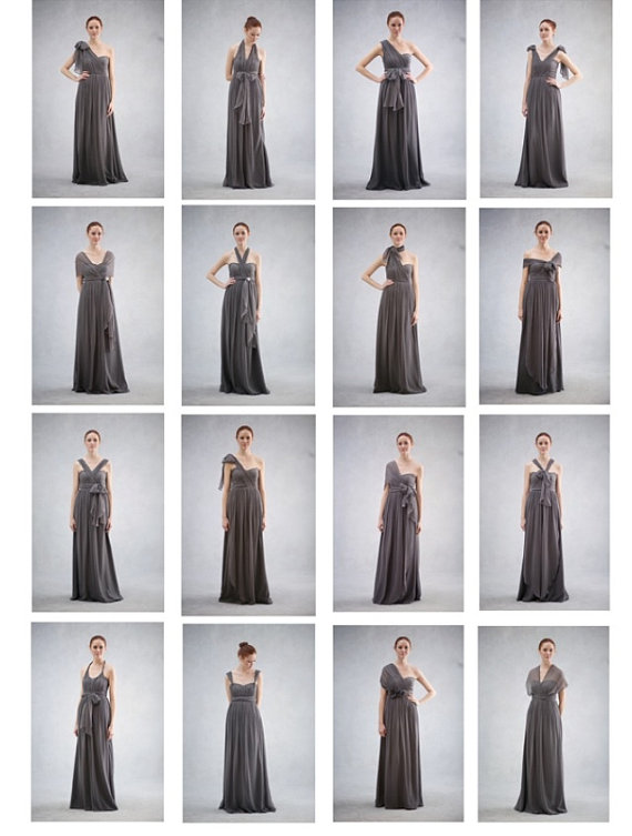 chiffon convertible bridesmaid dress