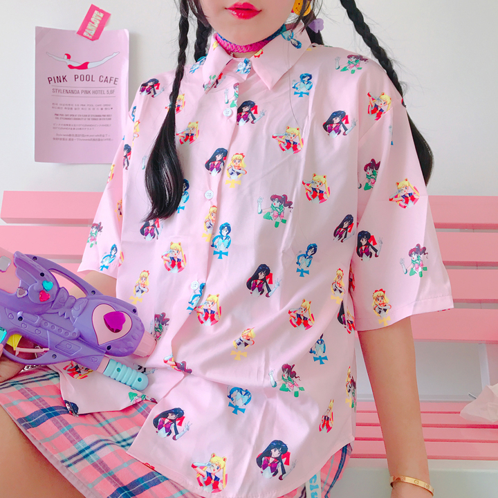 SAILOR MOON ANIME BLOUSE on Storenvy