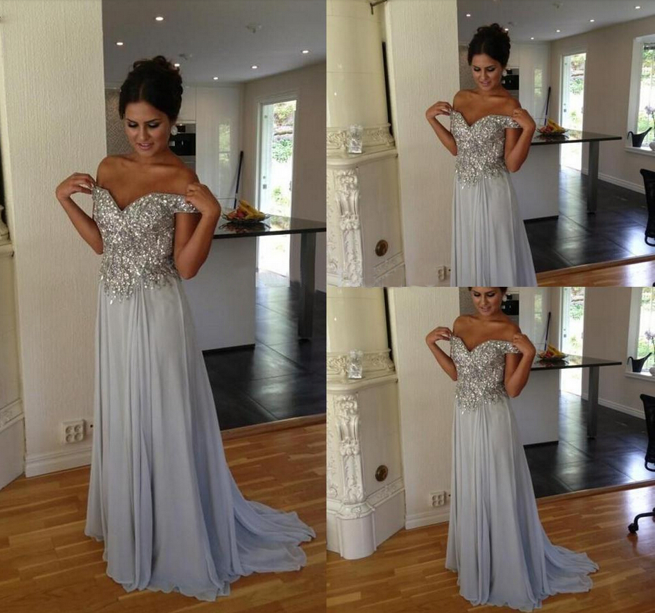 Long-Length Sequin Formal Dresses