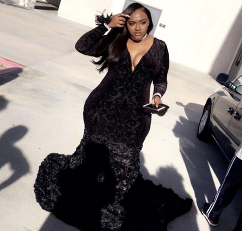 Plus Size Prom Dresses with Sleeves for Girls