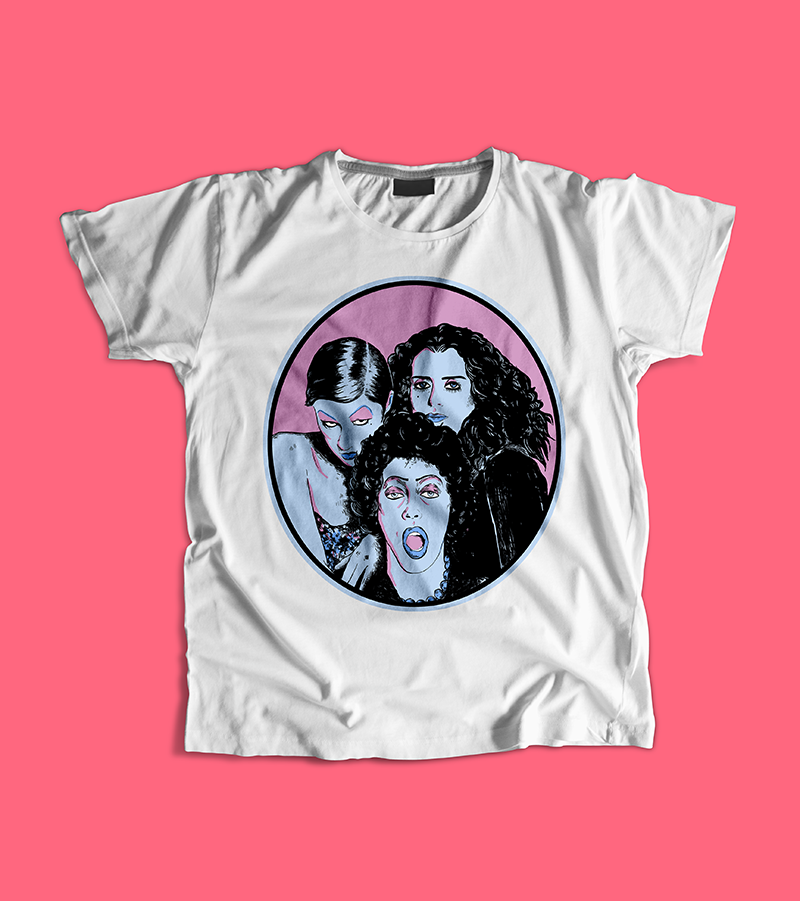 rocky horror t shirt dress