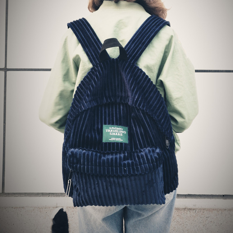 corduroy back pack