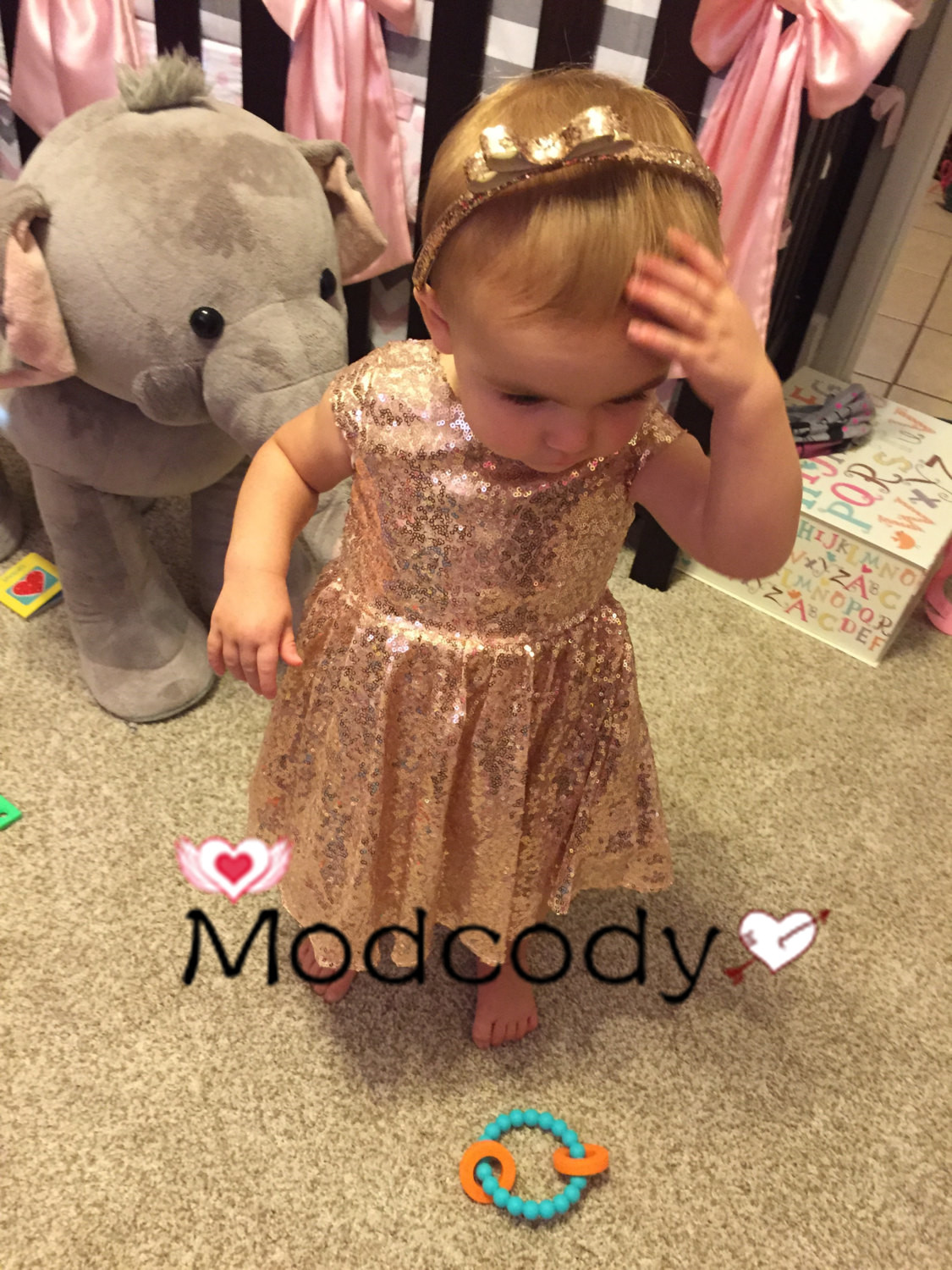 rose gold flower girl dress toddler