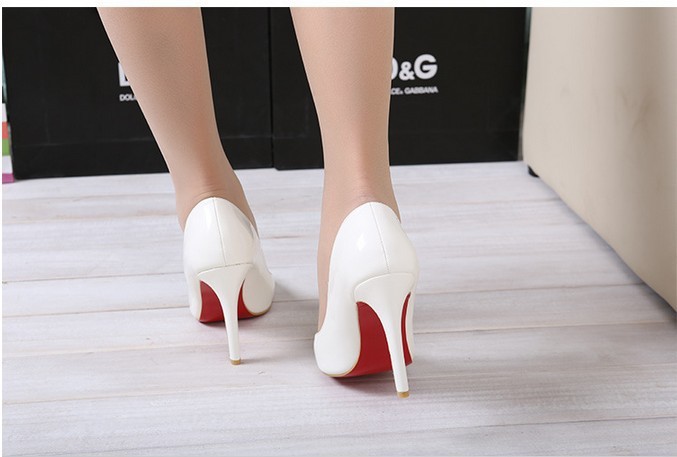 white red bottom heels