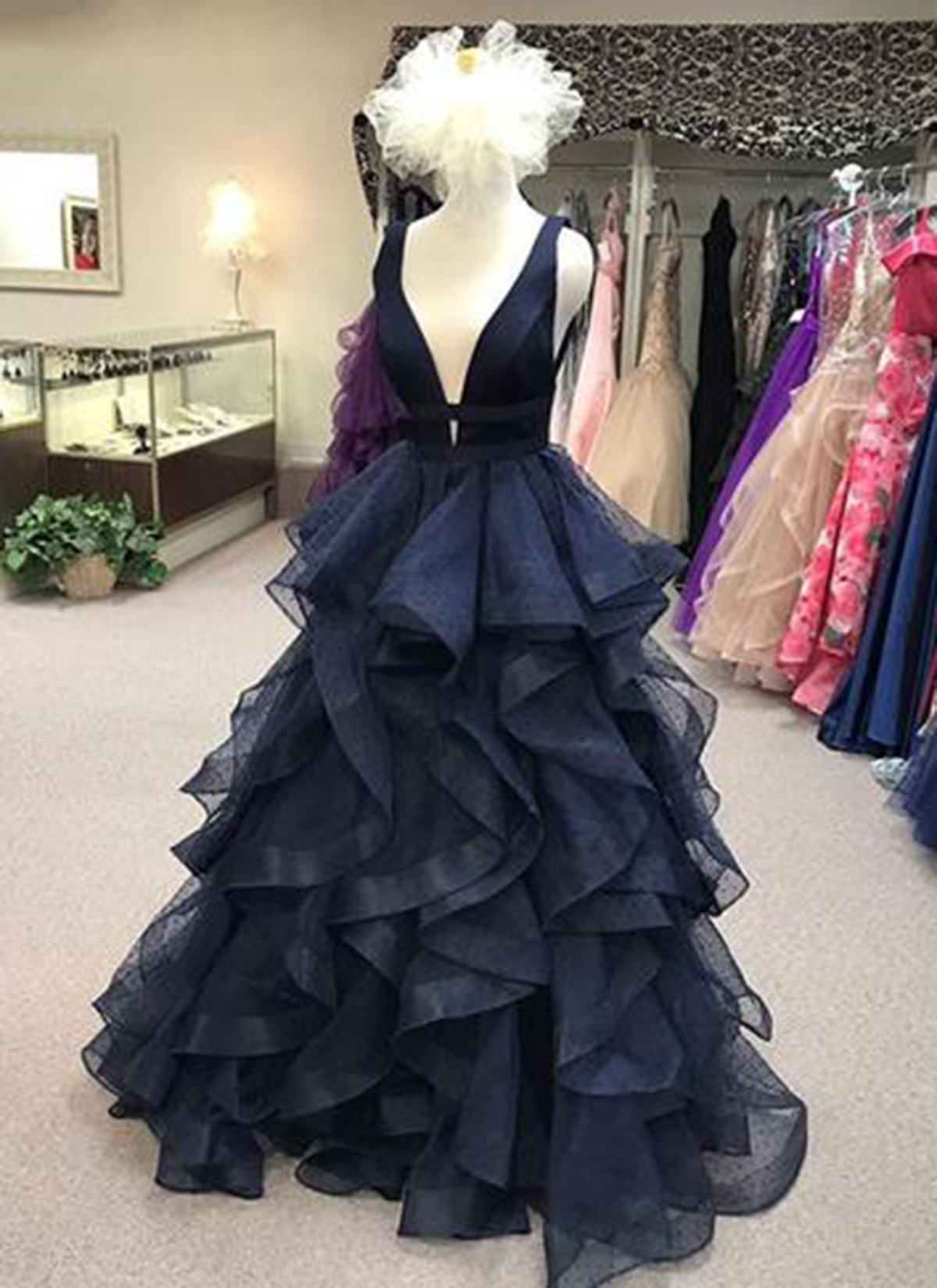 layered formal dress