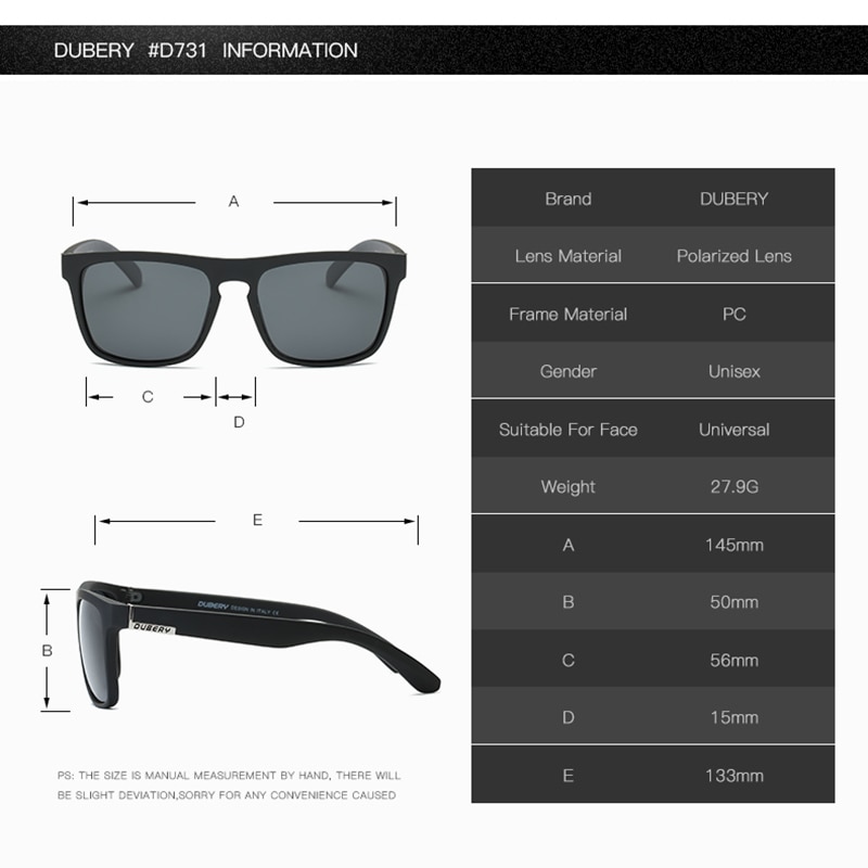mens sunglasses size
