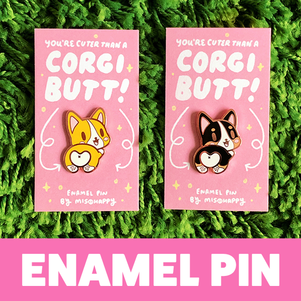corgi butt pin