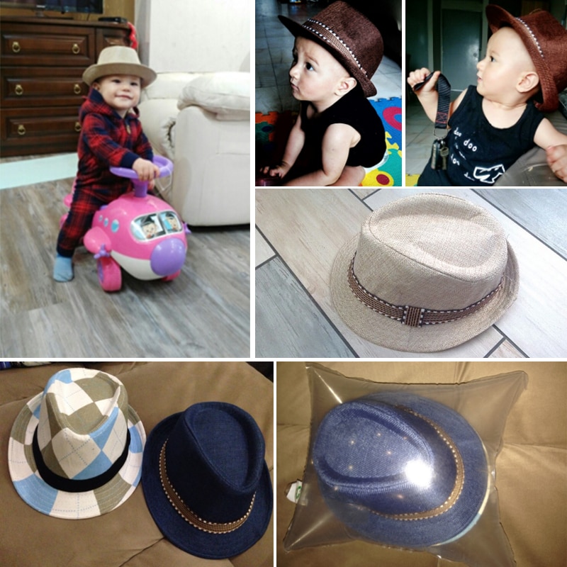 Baby Girl//Boy Toddler Kid Hat Jazz Cap Sun Photography Trilby Cap Props Hot Sale