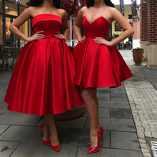red homecoming dresses 2019