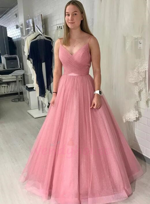 blush pink ball gown