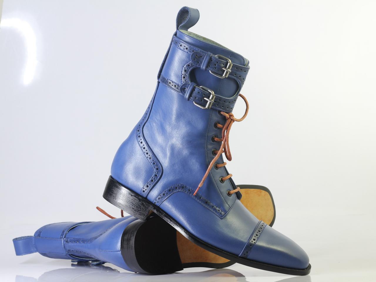 double monk strap ankle boots