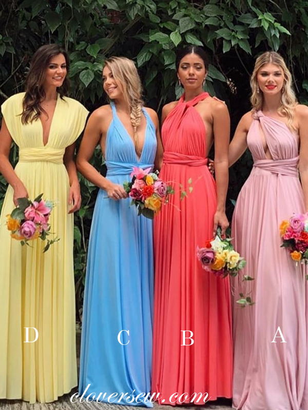 Convertible Bridesmaid Dresses,Aline Bridesmaid Dresses,Long
