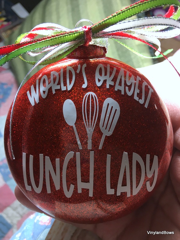 lunch lady christmas ornament