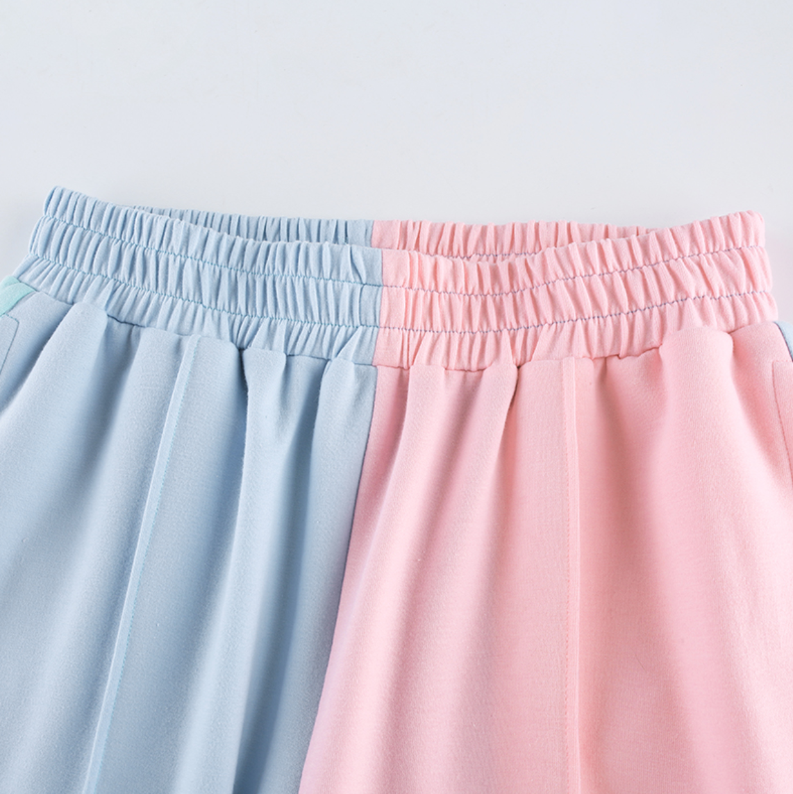 pastel colour block joggers