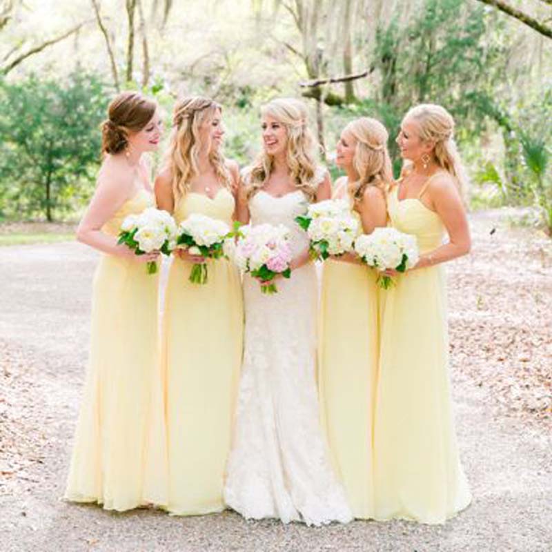 Yellow bridesmaid dresses Clearance