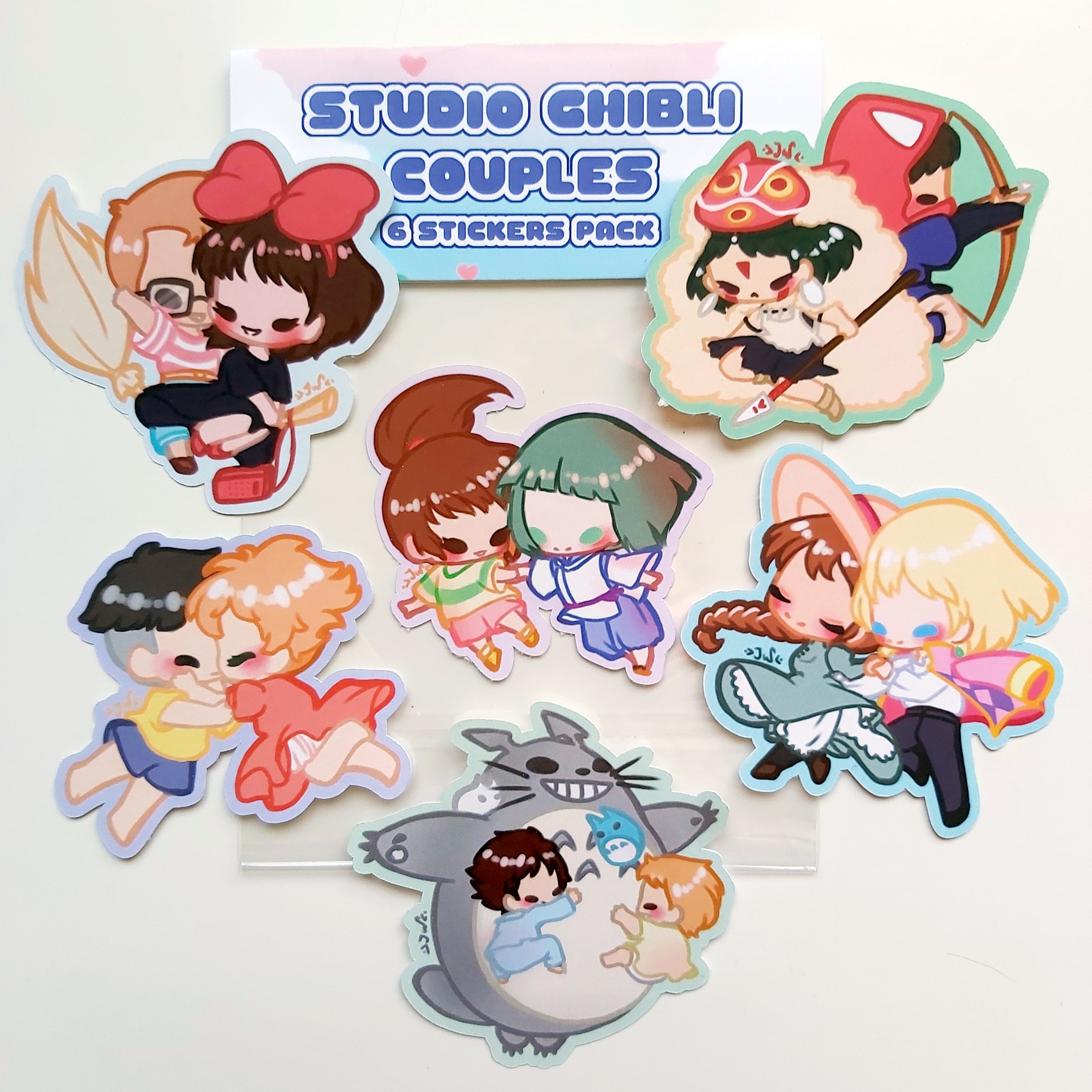 Ghibli Couples 9 Sticker Pack Sold By Juliawaa On Storenvy