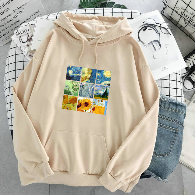 Van Gogh Oil Painting hoodies oversized Pullover · peanuts · Online Store Powered by Storenvy